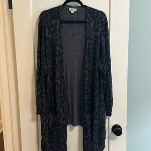 Animal print cardigan
